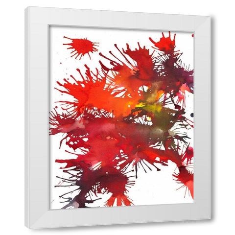 Fireworks Display II White Modern Wood Framed Art Print by Fuchs, Jodi