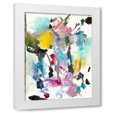 Symphony I White Modern Wood Framed Art Print by Fuchs, Jodi