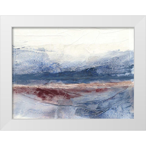 Horizon Spray I White Modern Wood Framed Art Print by Stramel, Renee W.