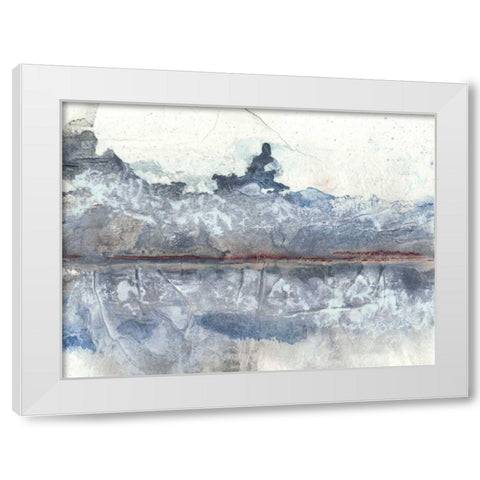 Horizon Spray II White Modern Wood Framed Art Print by Stramel, Renee W.