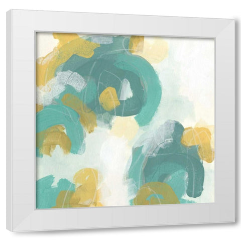 Pivot I White Modern Wood Framed Art Print by Vess, June Erica