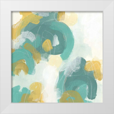 Pivot I White Modern Wood Framed Art Print by Vess, June Erica
