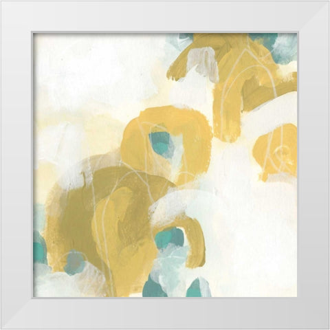 Pivot II White Modern Wood Framed Art Print by Vess, June Erica