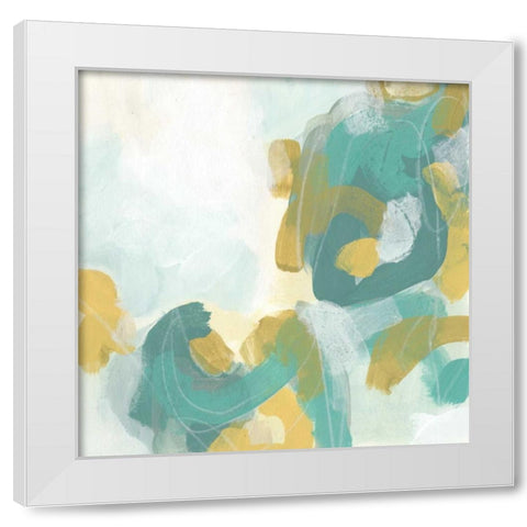 Pivot IV White Modern Wood Framed Art Print by Vess, June Erica