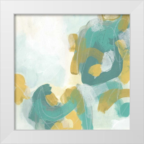 Pivot IV White Modern Wood Framed Art Print by Vess, June Erica