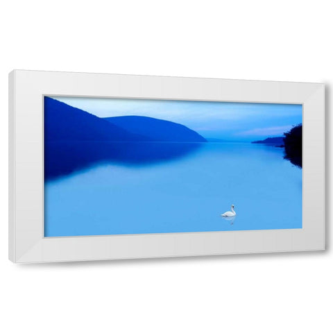 Scene on the Water IV White Modern Wood Framed Art Print by McLoughlin, James