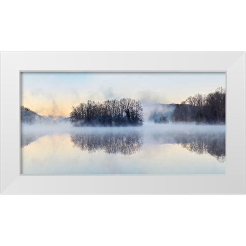 Scene on the Water VIII White Modern Wood Framed Art Print by McLoughlin, James