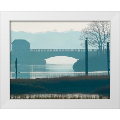 Scene on the Water IX White Modern Wood Framed Art Print by McLoughlin, James