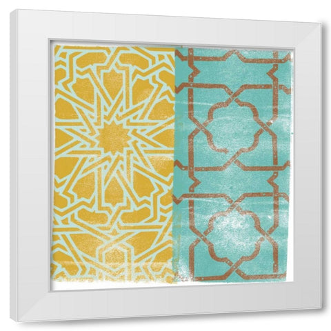 Moorish Study I White Modern Wood Framed Art Print by Saunders, Alonzo