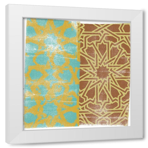 Moorish Study III White Modern Wood Framed Art Print by Saunders, Alonzo