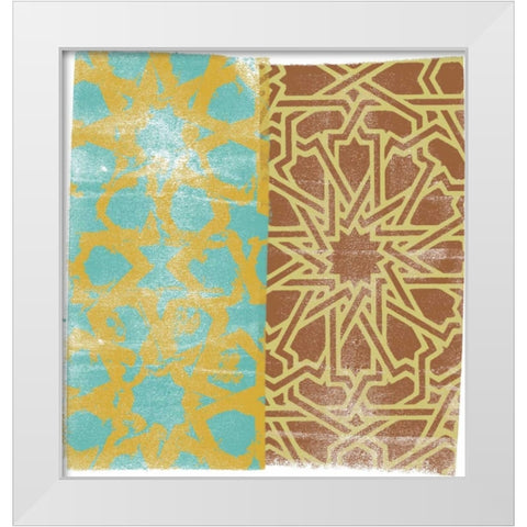 Moorish Study III White Modern Wood Framed Art Print by Saunders, Alonzo