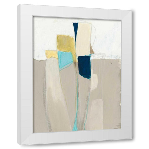 Subset II White Modern Wood Framed Art Print by Vess, June Erica