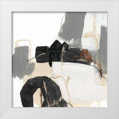 Essential Gesture I White Modern Wood Framed Art Print by Vess, June Erica