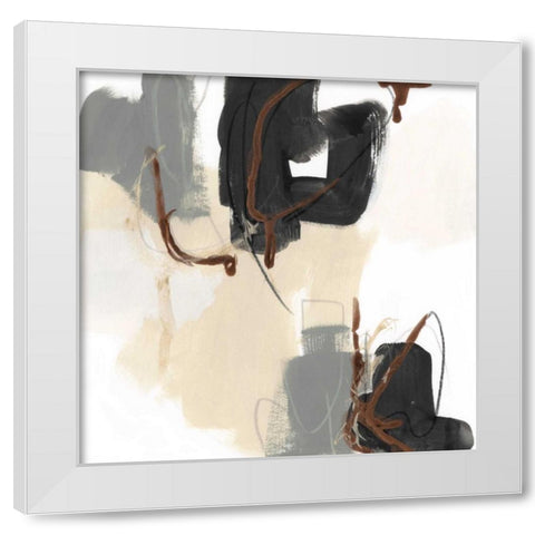 Essential Gesture II White Modern Wood Framed Art Print by Vess, June Erica