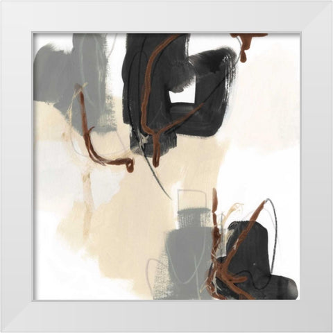 Essential Gesture II White Modern Wood Framed Art Print by Vess, June Erica