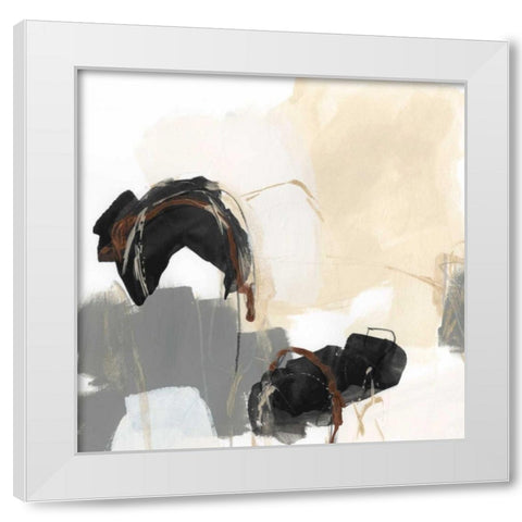 Essential Gesture III White Modern Wood Framed Art Print by Vess, June Erica