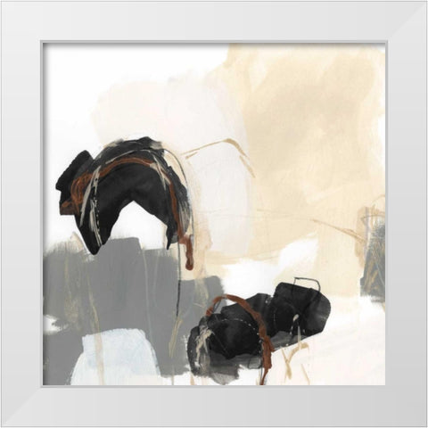 Essential Gesture III White Modern Wood Framed Art Print by Vess, June Erica