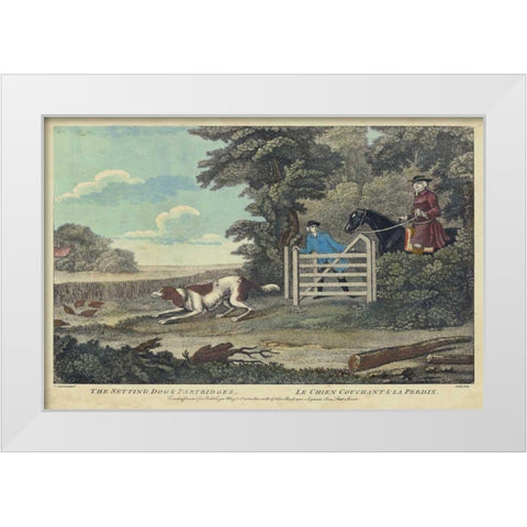 The Thrill of the Chase I White Modern Wood Framed Art Print by Unknown