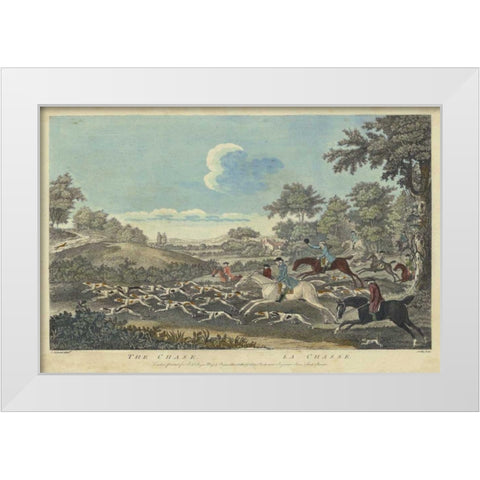 The Thrill of the Chase V White Modern Wood Framed Art Print by Unknown