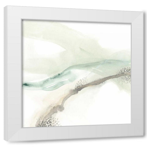 Wave Form I White Modern Wood Framed Art Print by Vess, June Erica
