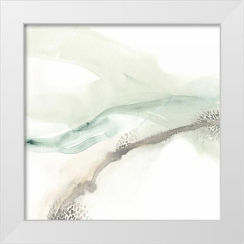 Wave Form I White Modern Wood Framed Art Print by Vess, June Erica