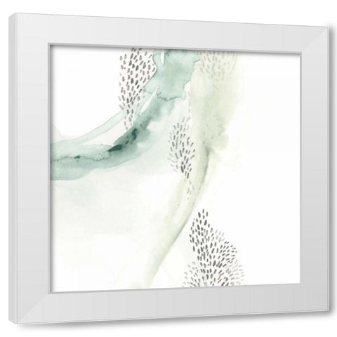 Wave Form II White Modern Wood Framed Art Print by Vess, June Erica