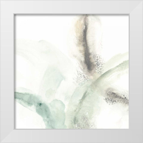 Wave Form III White Modern Wood Framed Art Print by Vess, June Erica