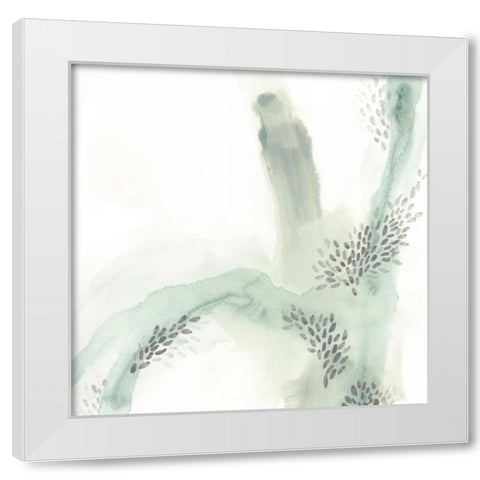 Wave Form IV White Modern Wood Framed Art Print by Vess, June Erica