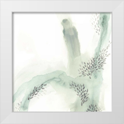 Wave Form IV White Modern Wood Framed Art Print by Vess, June Erica
