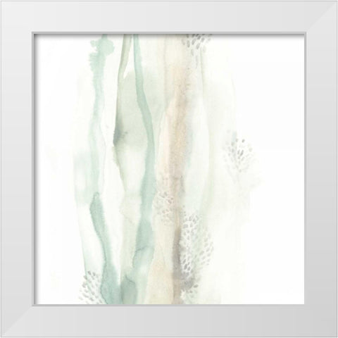 Wave Form V White Modern Wood Framed Art Print by Vess, June Erica