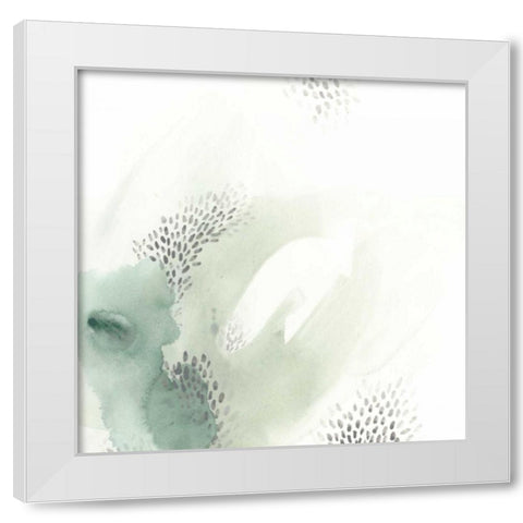 Wave Form VI White Modern Wood Framed Art Print by Vess, June Erica