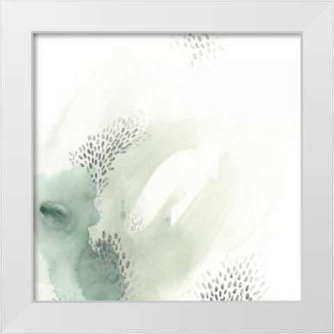 Wave Form VI White Modern Wood Framed Art Print by Vess, June Erica