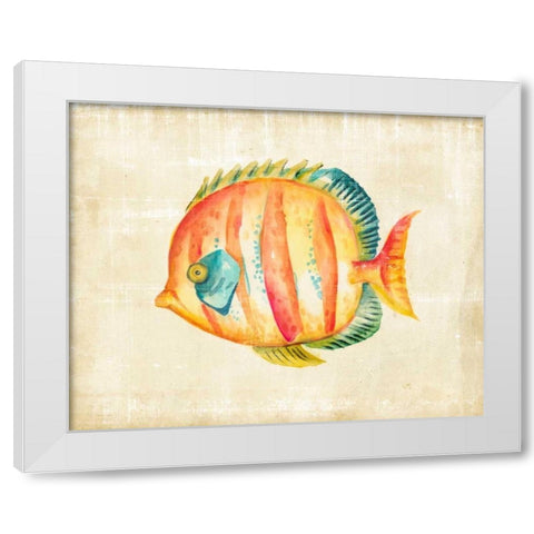 Aquarium Fish II White Modern Wood Framed Art Print by Zarris, Chariklia