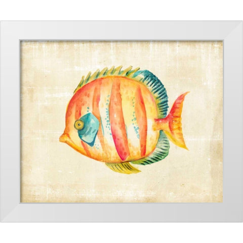 Aquarium Fish II White Modern Wood Framed Art Print by Zarris, Chariklia