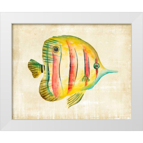 Aquarium Fish III White Modern Wood Framed Art Print by Zarris, Chariklia