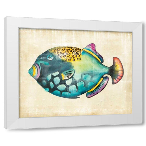 Aquarium Fish IV White Modern Wood Framed Art Print by Zarris, Chariklia