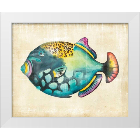 Aquarium Fish IV White Modern Wood Framed Art Print by Zarris, Chariklia