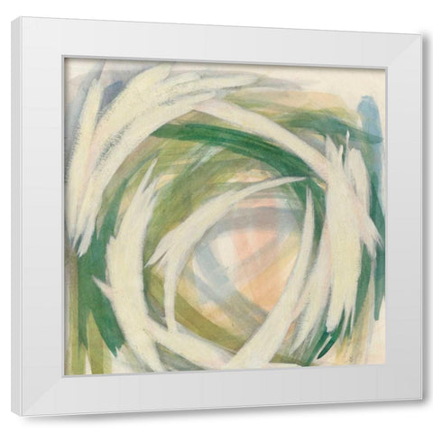 Brushstrokes I White Modern Wood Framed Art Print by Meagher, Megan