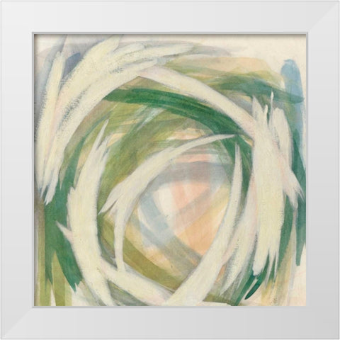 Brushstrokes I White Modern Wood Framed Art Print by Meagher, Megan