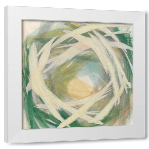 Brushstrokes II White Modern Wood Framed Art Print by Meagher, Megan
