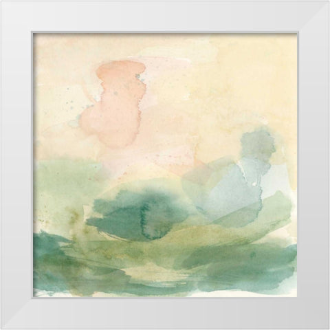 Setting Sun I White Modern Wood Framed Art Print by Meagher, Megan