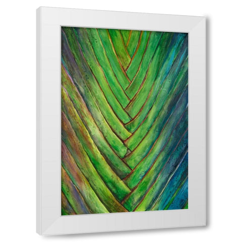 Tropical Crop I White Modern Wood Framed Art Print by Wang, Melissa