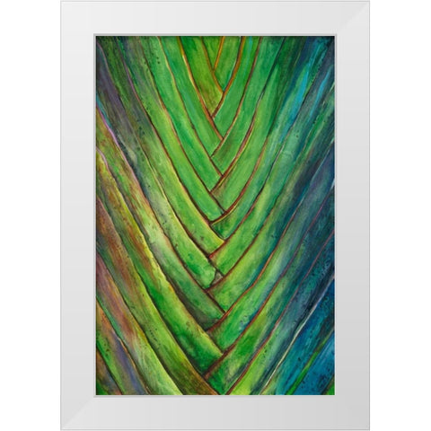 Tropical Crop I White Modern Wood Framed Art Print by Wang, Melissa