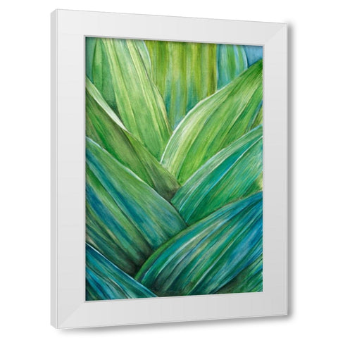 Tropical Crop IV White Modern Wood Framed Art Print by Wang, Melissa