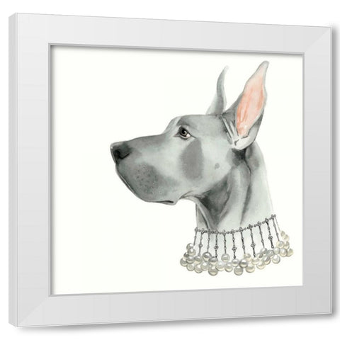 Haute Hounds I White Modern Wood Framed Art Print by Popp, Grace
