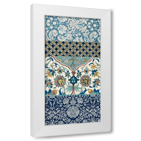 Bohemian Tapestry IV White Modern Wood Framed Art Print by Vision Studio