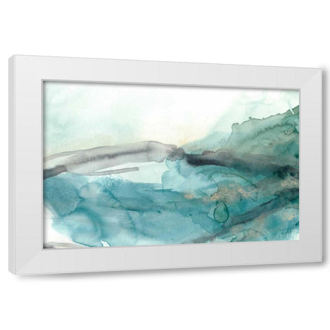 Hydro V White Modern Wood Framed Art Print by Vess, June Erica
