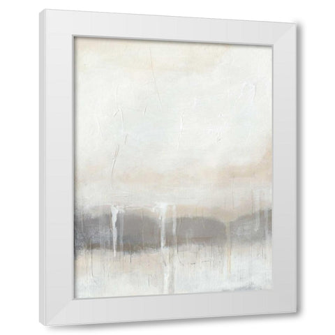 Horizon Strata II White Modern Wood Framed Art Print by Vess, June Erica