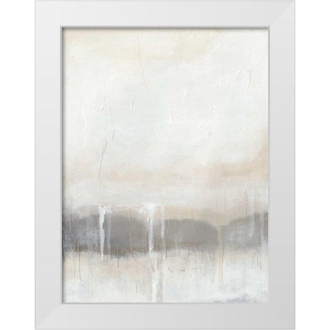 Horizon Strata II White Modern Wood Framed Art Print by Vess, June Erica