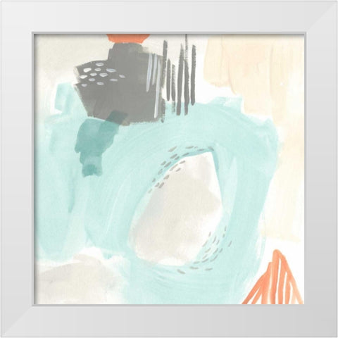 Chromatic Inference I White Modern Wood Framed Art Print by Vess, June Erica